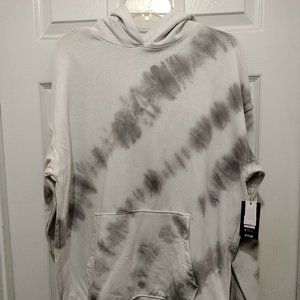 Soft Gray Fleece Hoodie Men